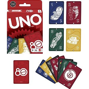 Jogo de cartas uno 80th mattel - mattel (unidade)