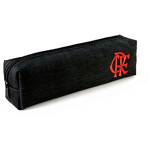 Estojo simples flamengo bordado - kit (unidade)