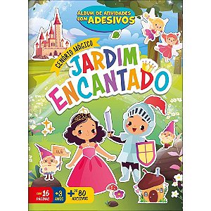 Livro com adesivos cenario magico jardim 16pgs - tilibra (pct.c/10)