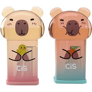 Apontador com deposito decor. capivara 2 modelos sortidos - sertic (dp.c/12)