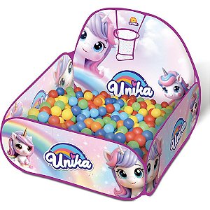 Piscina de bolinhas unicornio c/50 bolinhas - samba toys (unidade)