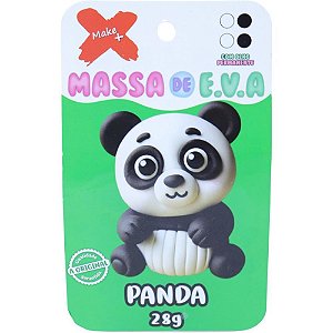 Massa de eva criativa panda c/04 cores 28g - make+ (unidade)