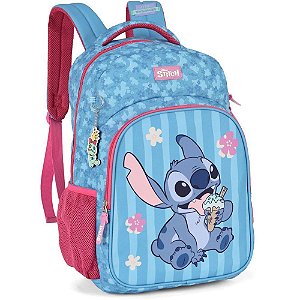 Mochila stitch pink g - luxcel (unidade)