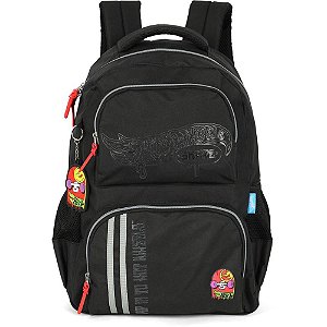 Mochila hot wheels preta g - luxcel (unidade)