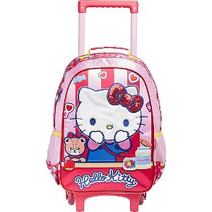 Mochila infantil com rodinha hello kitty r - xeryus (unidade)