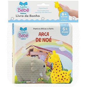 Livro para banho arca de noe 15x15cm 6pag - todolivro (unidade)