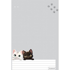 Caderno argolado cute cat c/elast 4cap.incl.80f - cadersil (unidade)