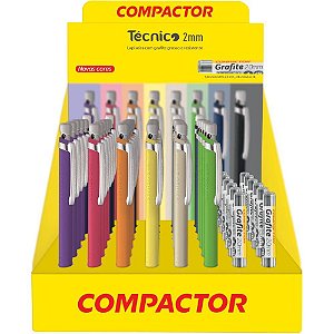 Lapiseira 2.0mm tecnico c/apontador (s) - compactor (dp.c/36)