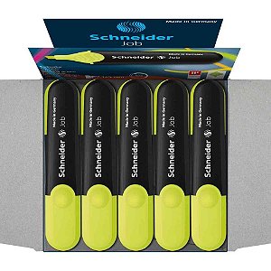 Caneta marca texto job schneider amarela - compactor (cx.c/10)