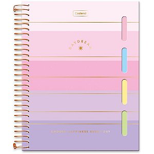 Caderno 01x1 cp.dura colegial daydream c/4 divisorias (s) - cadersil (unidade)