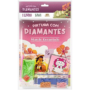 Livro de colorir pintura c/diamantes mundo enca - todolivro (unidade)