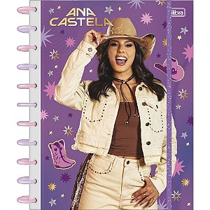 Caderno 10x1 capa dura ana castela 160fls tilidisco - tilibra (unidade)