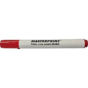 Pincel quadro branco mp 617 vermelho slim - masterprint (cx.c/12)