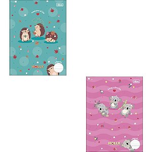 Caderno caligrafia capa dura holly 40fls brochura vert. - tilibra (pct.c/05)