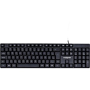Teclado usb 2.0 oficeeasy preto - maxprint (unidade)