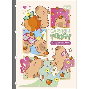 Bloco para fichario universit. capyclub 80fls 63g 200x275mm - tilibra (pct.c/04)