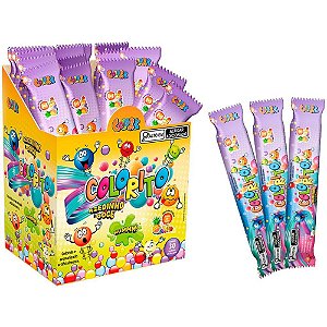 Doce colorito bala sabor salada fru - colore (dp.c/30)