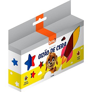 Giz de cera jumbo gizao meu 1 giz 6 cores - brw (unidade)