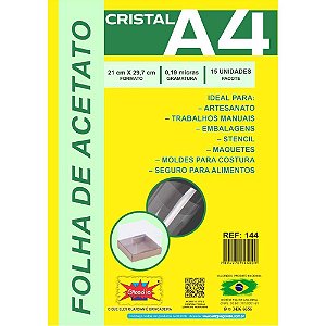 Capa para encadernacao a4 acetato lisa 0,19 - goodie (pct.c/10)