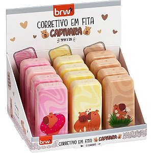 Corretivo em fita capivara 5mmx3m 3 cores (s) - brw (dp.c/12)