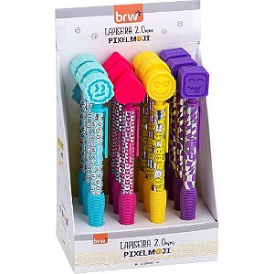 Lapiseira 2.0mm divert emojis plastica 4 model - brw (dp.c/12)