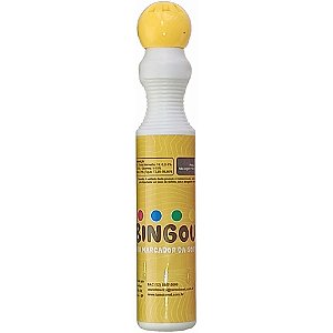 Marcador para bingo amarelo 40ml - tamoio (cx.c/06)