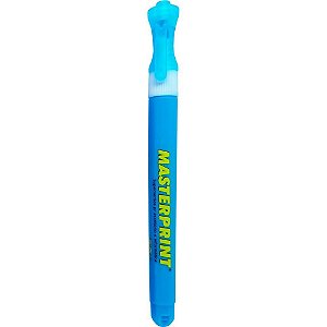 Caneta marca texto mp 614 neon slim azul - masterprint (cx.c/12)