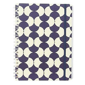 Caderno 01x1 cp.dura colegial bossa nova boemia azul 80f - cicero (unidade)