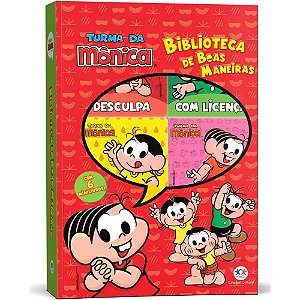 Livro brinquedo ilustrado box t. da monica c/6 mini livr - magic kids (unidade)
