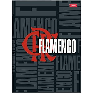 Caderno brochura 1/4 capa dura flamengo 80fls - foroni (pct.c/05)