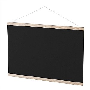 Quadro aviso moldura madeira mural negro 57x37cm - souza (pct.c/05)