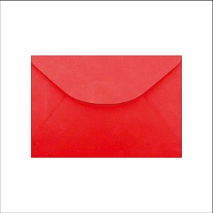 Envelope colorido visita 115x80mm vermelho 80g - romitec (bl.c/10)