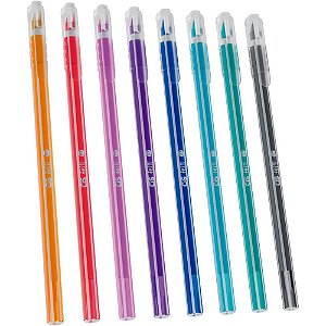 Caneta esferografica cis fest 0.7mm 8 cores - sertic (estojo)