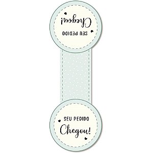 Etiqueta adesiva seu pedido chegou 110mmx235mm - packpel (pct.c/10)