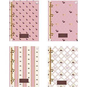 Caderno argolado sweet cherry 160fls. - animativa (unidade)