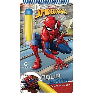 Livro aquabook homem aranha 24,5x14cm 10pgs - culturama (unidade)