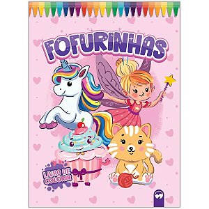 Livro infantil colorir gigante fofurinhas 10pg 27x36c - vale das letras (unidade)