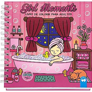 Livro de colorir girl moments cuties 80p 21x21 - vale das letras (unidade)