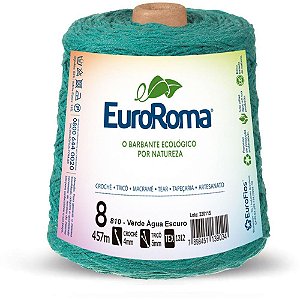 Barbante colorido 600g 4/8 fios 457m vd.agua esc - euroroma (unidade)