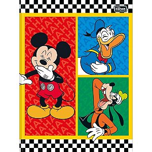Caderno brochura 1/4 capa dura mickey 80fls. - tilibra (pct.c/05)