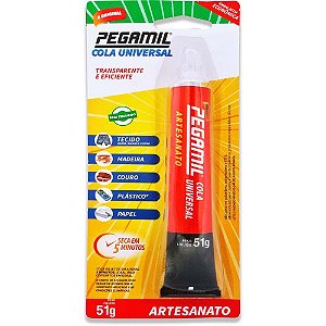 Cola para artesanato universal 51g blister - pegamil (unidade)