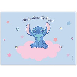 Papel de carta decorado stitch 90g c/envelope - foroni (unidade)