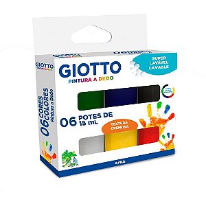 Tinta pintura a dedo giotto 6 cores 15ml - canson (unidade)