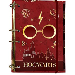 Caderno argolado harry potter colegial 144f - dac (unidade)