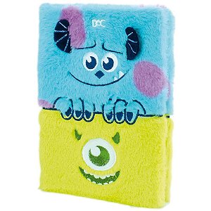 Caderno a5 monstros s.a c/pelucia 80f - dac (unidade)