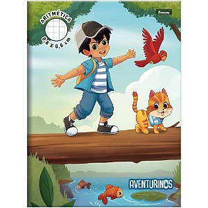 Caderno quadriculado univers. 06x06mm 80f aritmetica mascul. - foroni (pct.c/10)