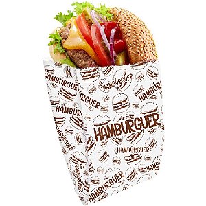 Embalagem para alimentos saco fundo hamburg 14x13,5x5cm - festcolor (pct.c/100)