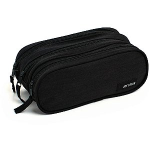 Estojo triplo style retangular (sortido) - kit (unidade)