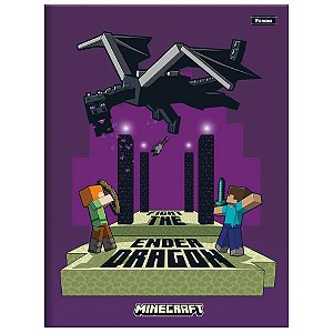 Caderno brochurao capa dura minecraft 80fls. - foroni (pct.c/05)