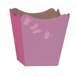 Cachepot paper decorado pote 15 butterfly 16x17x11cm - xingo embalagens (pct.c/10)
